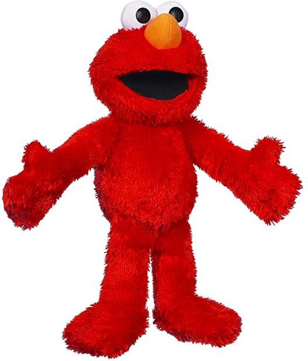 Elmo – Sesamstraat Pluche Knuffel XXL 125 cm {Sesamestreet XL Plush Toy | Sesam Straat Groot Speelgoed Knuffeldier Grote Knuffelpop voor kinderen jongens meisjes | Cookie Monster, Elmo, Oscar Mopperkont, Bert, Ernie, Grover}